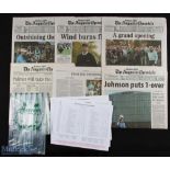 2007 Masters Golf Tournament collection of Pairings and Starting Times sheets and The Augusta