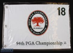 2012 PGA 94th Golf Championship 18 hole embroidered pin flag - played over The Ocean Course at