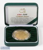 2020 Masters 84th Golf Tournament Commemorative silver and gilt medal - winner Dustin Johnson -