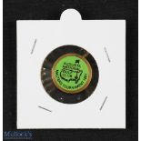 Original 1981 US Masters Golf Tournament Ball Marker - (won by Tom Watson for the 2nd time) brass