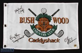 Bushwood "Caddyshack" Country Club signed Golf Pin Flag signed by 3x members of the film cast to