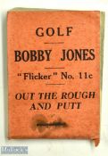 Bobby Jones Golf - "Flicker" Book - No.11c titled Out the Rough and Putt - published by Flicker Book