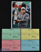 Rory McIlroy (Open Winner) Autographed Set of 4x 2014 Open Golf Championship Royal Liverpool