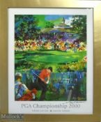 Leroy Neiman Signed (1926-2012) PGA Golf Championship 2000 colour poster played at Valhalla Golf