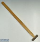 Unnamed Gillespie Patent Pendulum Putter - with combination wood and double-sided brass face, c/w