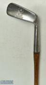 Rare R Forgan St Andrews POWF convex faced goose neck blade putter c/w concave back - with