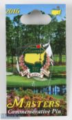 2016 Masters Golf Tournament Commemorative enamel pin badge - won by Danny Willett - on the original
