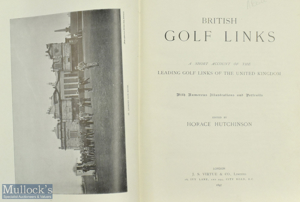 Hutchinson, Horace G - "British Golf Links - a short account of the leading golf links of the United - Image 2 of 2
