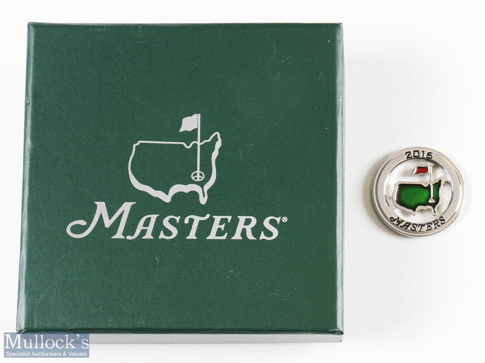 2016 Official Masters 'Scotty Cameron Handcrafted' circular map/flag coloured enamel round golf ball