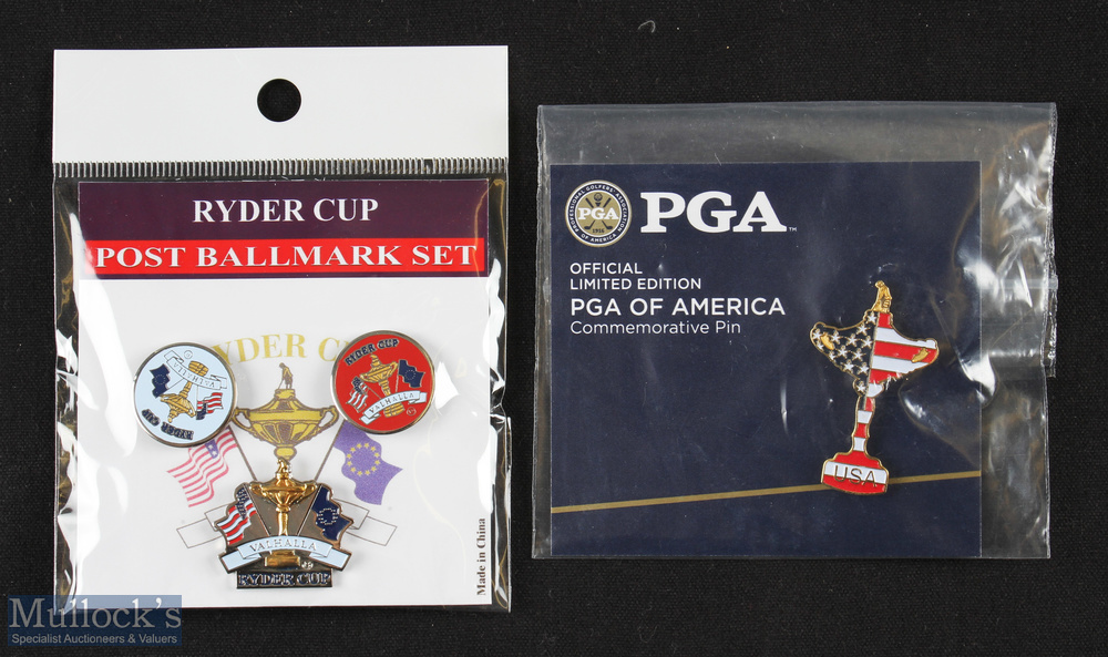 2x 2008 Ryder Cup Valhalla official items - Ryder Cup 'Post Ballmark Set' to include 3 various