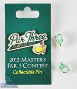 2013 Masters Par 3 Contest enamel pin badge and ball markers (3) - won by Adam Scott (1st Australian