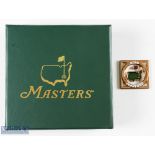 2016 Official Masters 'Scotty Cameron Handcrafted' square gilt and enamel map/flag golf ball