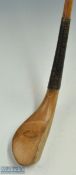 Fine Thornton & Co Edinburgh Scare neck longnose golden beech wood pay club - the head measures 5" x