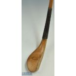 Fine Thornton & Co Edinburgh Scare neck longnose golden beech wood pay club - the head measures 5" x