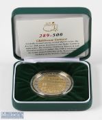 2020 Masters 84th Golf Tournament Commemorative silver and gilt medal - winner Dustin Johnson -