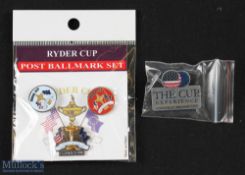 2x 2008 Ryder Cup Valhalla official items - Ryder Cup 'Post Ballmark Set' to include 3 various