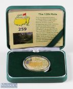 2009 Masters Golf Tournament Commemorative silver and gilt medal - winner Angel Cabrera - ltd ed no.