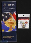 2x 2008 Ryder Cup Valhalla official items - Ryder Cup 'Post Ballmark Set' to include 3 various