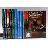 Golf Year Books (9) Collection of 'The European Tour Yearbooks' from 2002 onwards - all with dust