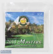 2011 Masters Golf Tournament Commemorative enamel pin badge - won by Charl Schwartzel - on the