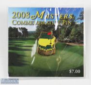 2008 Masters Golf Tournament Commemorative enamel pin badge - won by Trevor Immelman - on the