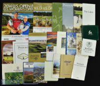 Collection of Major US Golf Tournament Programme, Guides, Yardage Books and Other Golf Course