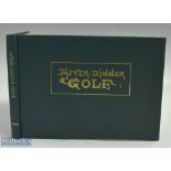 Hutchinson, Horace G signed - "After Dinner Golf" signed ltd ed 1986 reprint in full leather and