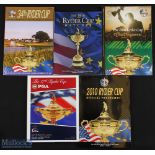 Collection of Ryder Cup Official Golf Programmes including matches in the USA (5) - 2002 (The
