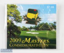 2009 Masters Golf Tournament Commemorative enamel pin badge - won by Angle Cabrera - on the original