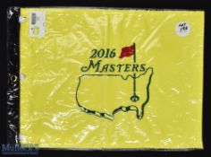 2016 Official Masters Golf Tournament replica embroidered pin flag - won by Danny Willett complete