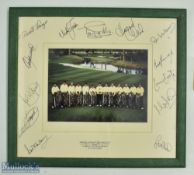 Multi-Signed 1989 European Ryder Cup Team Display features Tony Jacklin, Nick Faldo, Seve