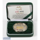 2018 Masters Golf Tournament Commemorative silver and gilt medal - winner Patrick Reed ltd ed no