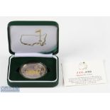 2016 Masters 80th Golf Tournament Commemorative silver and gilt medal - winner Danny Willett - ltd