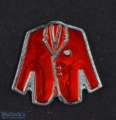 Rare Scottie Cameron Red Enamel and Milled Golf Ball Marker - featuring a Red Jacket on the