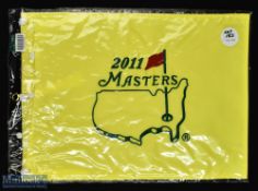 2011 Official Masters Golf Tournament replica embroidered pin flag - won by Charl Schwartzel