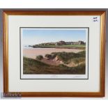 Graeme Baxter West Sands at Dawn St Andrews print, signed by artist, framed and mounted under