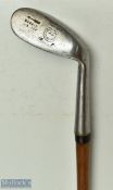 Anderson Anstruther wide sole dished face mashie niblick - showing the Anderson arrow to the toe and