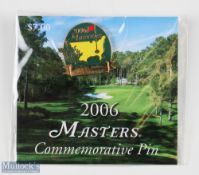 2006 Masters Golf Tournament Commemorative enamel pin badge - won by Phil Mickelson - on the