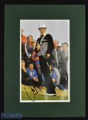 Sandy Lyle Autographed Golf Display inscribed in ink to colour print, mounted, measures 25x35cm