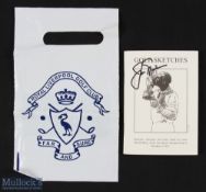 Harold Riley and Jack Nicklaus signed "Golf Sketches - The Open Championship at Hoylake in 1967"