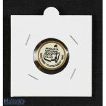 Original 1980 US Masters Golf Tournament Ball Marker - (won by Seve Ballesteros for the 1st time)