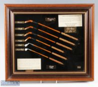 The Open Championship Miniature Hickory Golf Club Display, Limited edition of 500 No. 84 hand