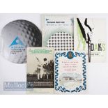 Various Golfing Programmes/Brochures to include Dalmahoy Golf Club Edinburgh Senior Service Festival