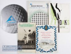 Various Golfing Programmes/Brochures to include Dalmahoy Golf Club Edinburgh Senior Service Festival