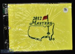 2012 Official Masters Golf Tournament replica embroidered pin flag - won by Bubba Watson complete