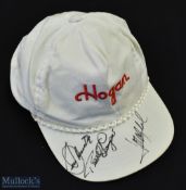 Multi-autographed 'Hogan' Baseball Cap featuring Seve Ballesteros, Bernhard Langer and Jose Maria