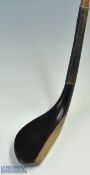 Rare an unusual Thornton & Co unique specialised dark stained beech wood longnose putter - fitted