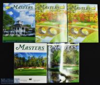 Masters Journal Official Golf Tournament programmes (5) from 2018 onwards, winners include Patrick