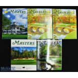 Masters Journal Official Golf Tournament programmes (5) from 2018 onwards, winners include Patrick