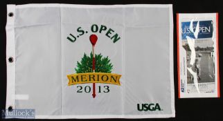 2013 official US Open Golf Championship replica embroidered pin flag played at Merrion Golf Club and